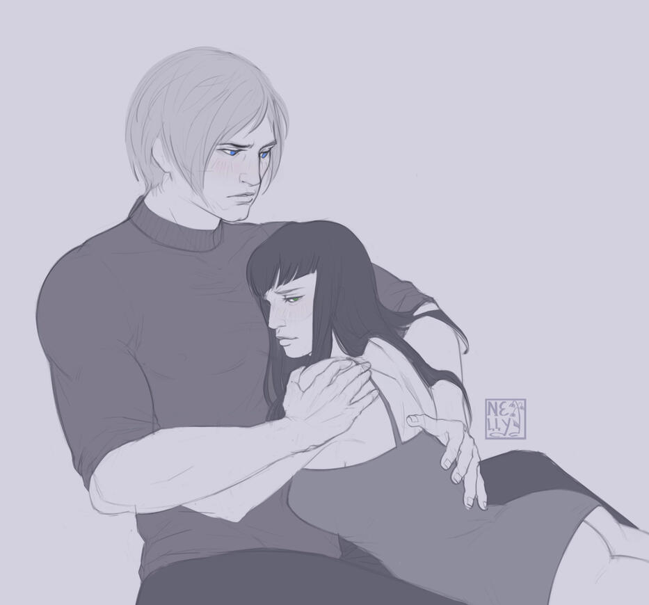 re4!leon x mel (oc)